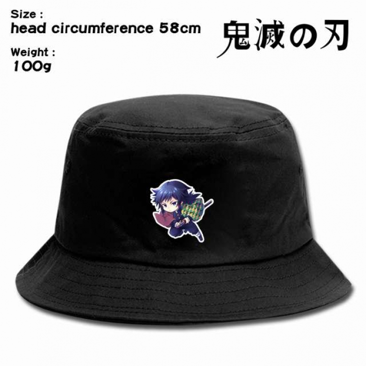 Demon Slayer Kimets Anime silkscreen canvas fisherman hat