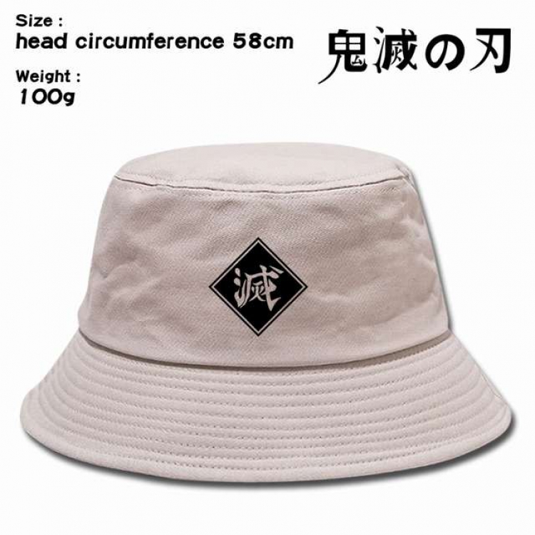 Demon Slayer Kimets Anime silkscreen canvas fisherman hat