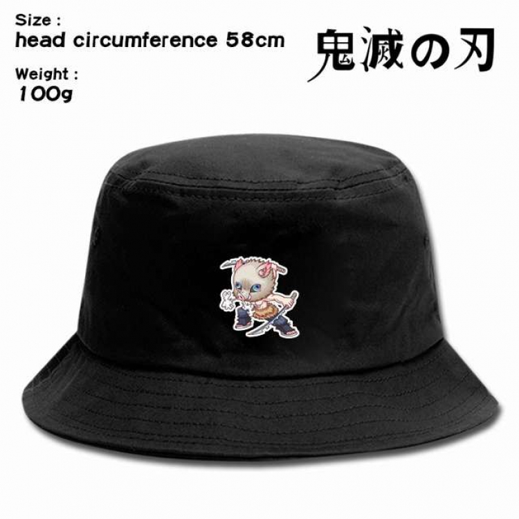 Demon Slayer Kimets Anime silkscreen canvas fisherman hat