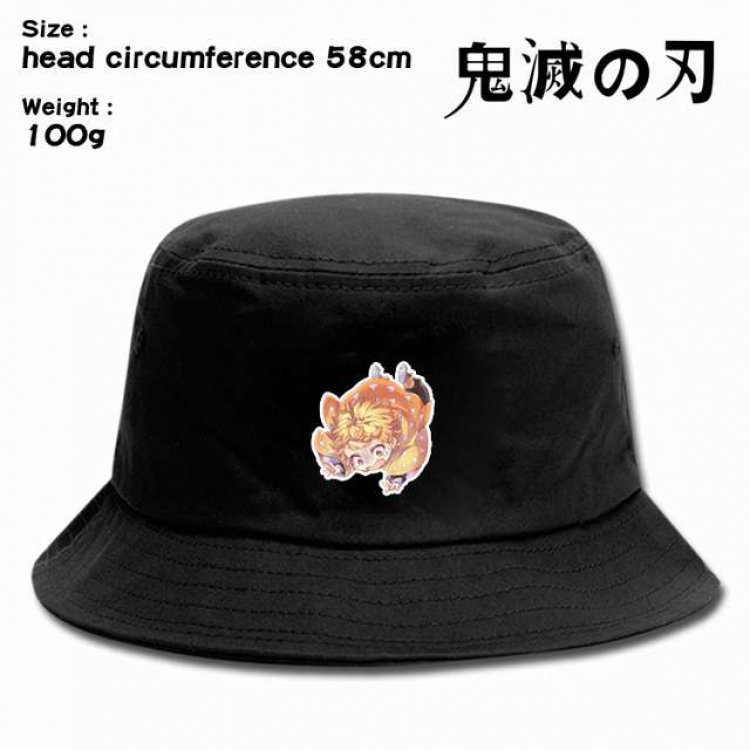 Demon Slayer Kimets Anime silkscreen canvas fisherman hat