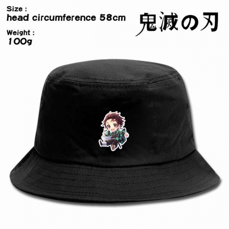 Demon Slayer Kimets Anime silkscreen canvas fisherman hat