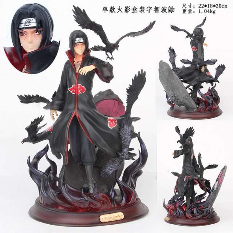 Naruto Uchiha Itachi Boxed Figure Decoration Model 22X18X30CM 1.04KG a box of 16