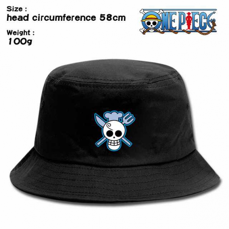 One Piece Sanji Anime silkscreen canvas fisherman hat