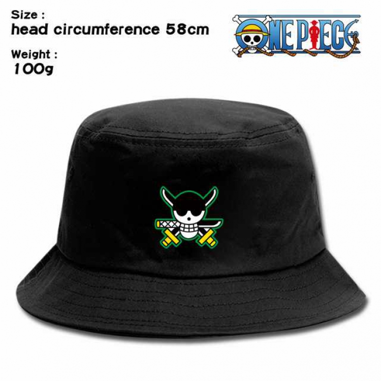 One Piece Roronoa Zoro Anime silkscreen canvas fisherman hat