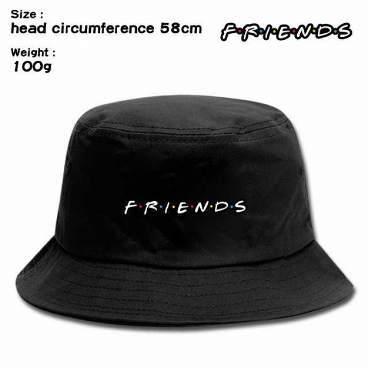 Friends Anime silkscreen canvas fisherman hat