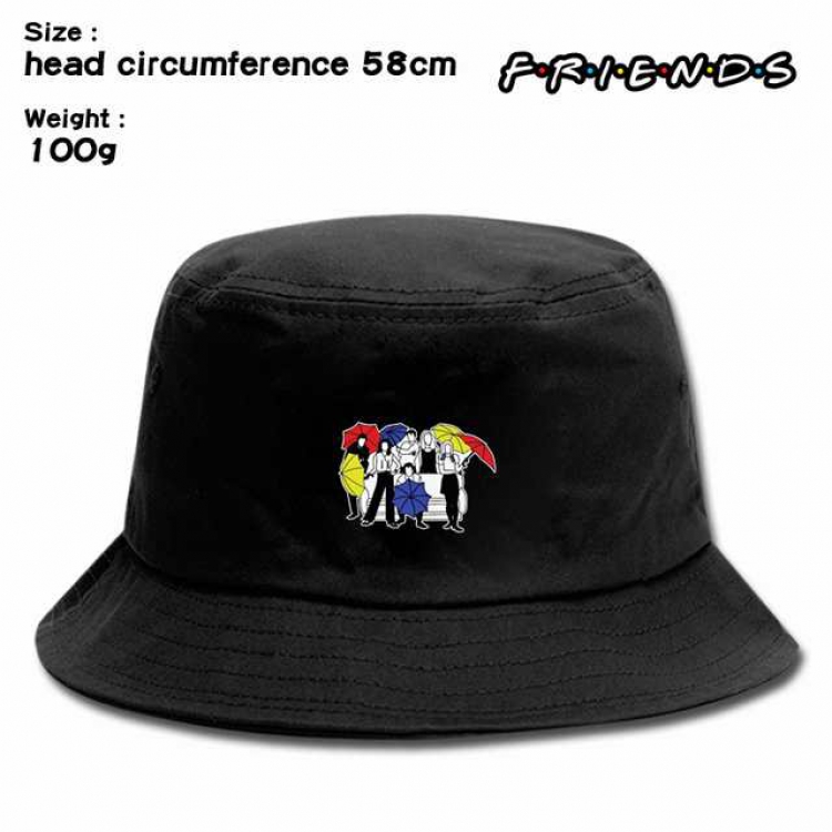 Friends Anime silkscreen canvas fisherman hat