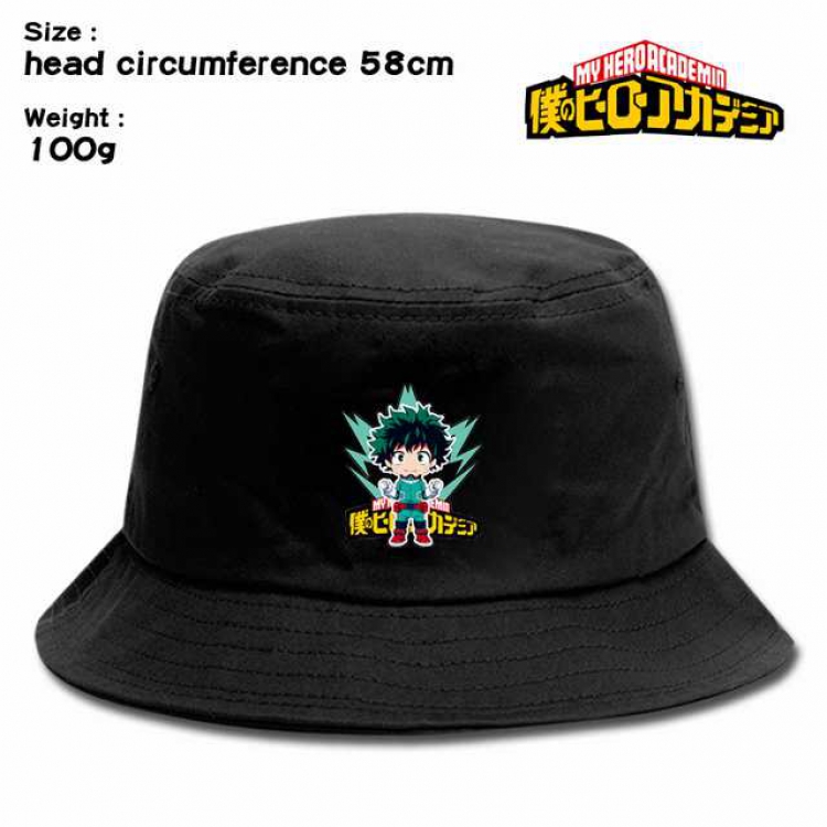 My Hero Academia deku Anime silkscreen canvas fisherman hat