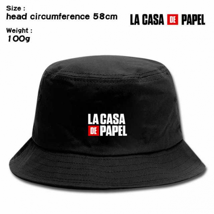 La casa de papel Anime silkscreen canvas fisherman hat