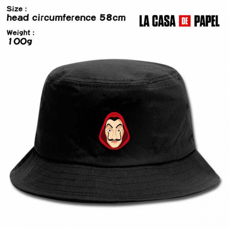 La casa de papel Anime silkscreen canvas fisherman hat