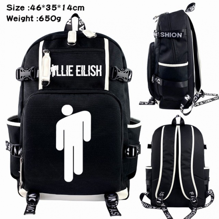 BILLIE EILISH Anime Backpack schoolbag 46X35X14CM 650G