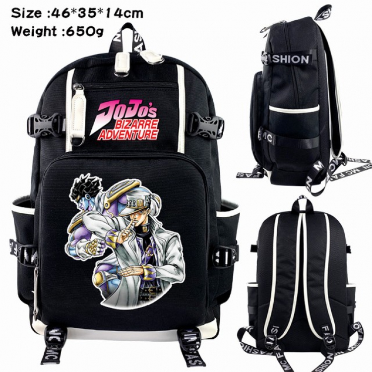 JoJos Bizarre Adventure Anime Backpack schoolbag 46X35X14CM 650G
