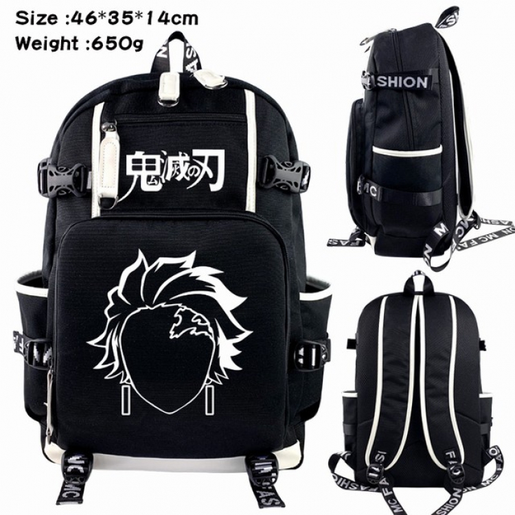 Demon Slayer Kimets Anime Backpack schoolbag 46X35X14CM 650G