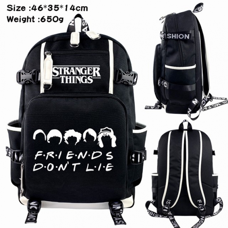 Stranger Things Anime Backpack schoolbag 46X35X14CM 650G