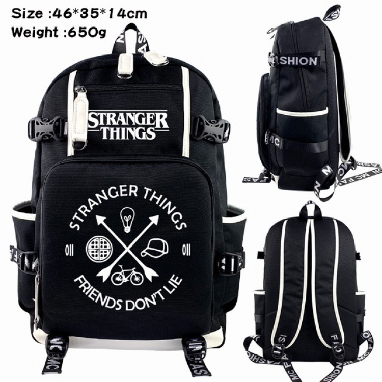 Stranger Things Anime Backpack schoolbag 46X35X14CM 650G