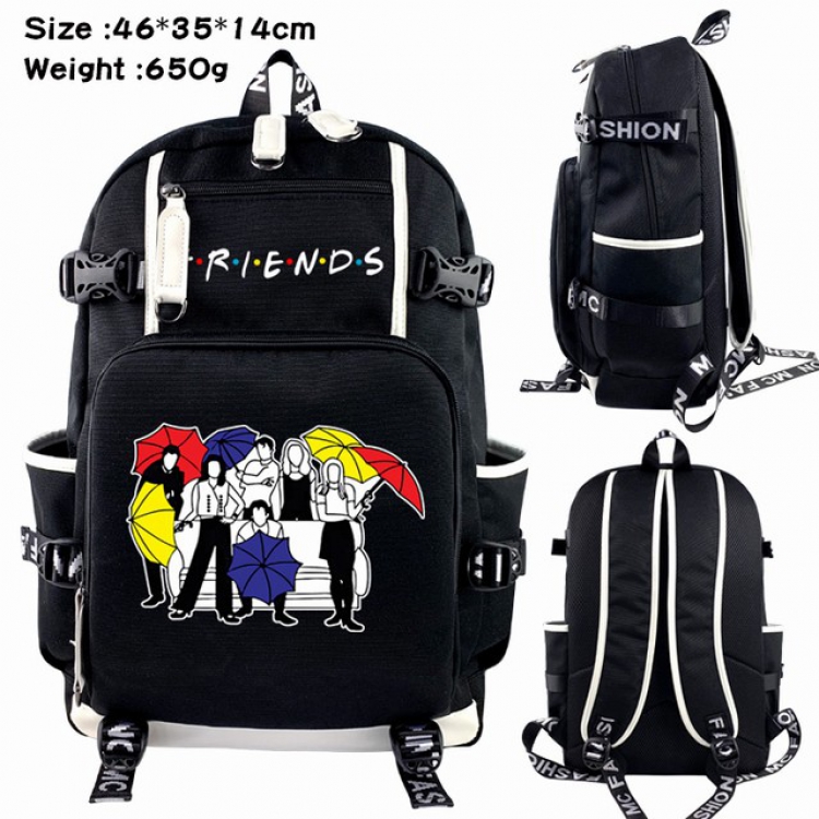 Friends Anime Backpack schoolbag 46X35X14CM 650G