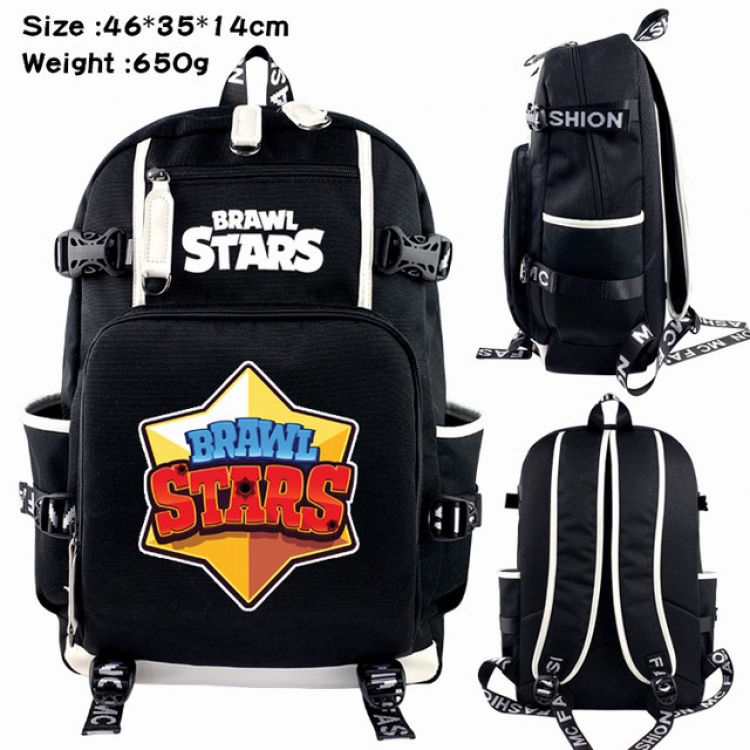 Brawl Stars Anime Backpack schoolbag 46X35X14CM 650G