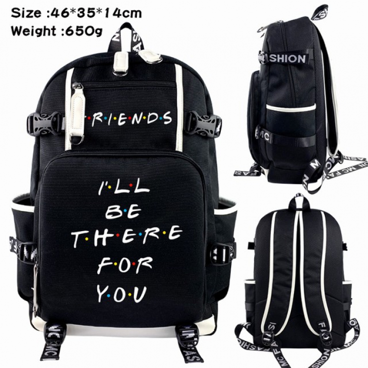 Friends Anime Backpack schoolbag 46X35X14CM 650G