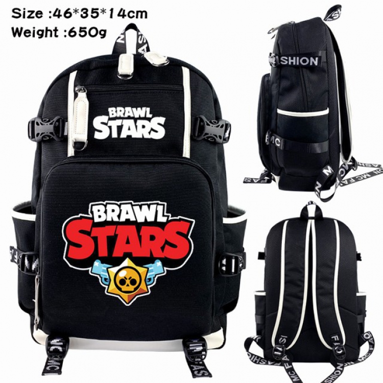 Brawl Stars Anime Backpack schoolbag 46X35X14CM 650G