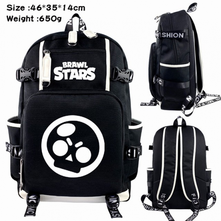 Brawl Stars Anime Backpack schoolbag 46X35X14CM 650G