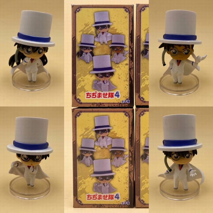 Detective conan Kid the Phantom Thief a set of 4 Boxed Figure Decoration Model 5CM Color box size:6X6X10CM a box of 100 