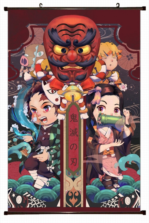 Demon Slayer Kimets Plastic pole cloth painting Wall Scroll 60X90CM preorder 3 days G4-10 NO FILLING