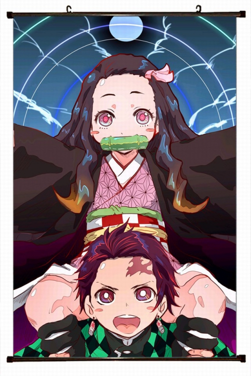 Demon Slayer Kimets Plastic pole cloth painting Wall Scroll 60X90CM preorder 3 days G4-23 NO FILLING