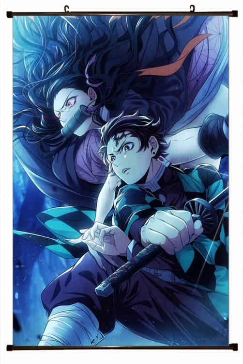 Demon Slayer Kimets Plastic pole cloth painting Wall Scroll 60X90CM preorder 3 days G4-44 NO FILLING