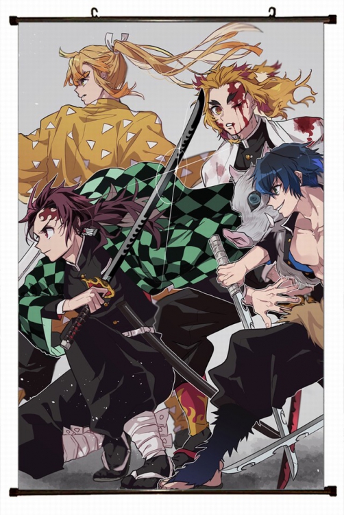 Demon Slayer Kimets Plastic pole cloth painting Wall Scroll 60X90CM preorder 3 days G4-47 NO FILLING