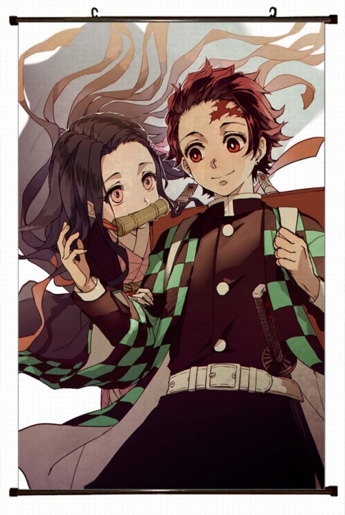 Demon Slayer Kimets Plastic pole cloth painting Wall Scroll 60X90CM preorder 3 days G4-58 NO FILLING