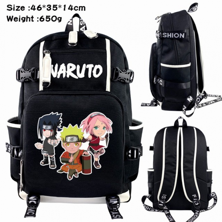 Naruto Anime Backpack schoolbag 46X35X14CM 650G