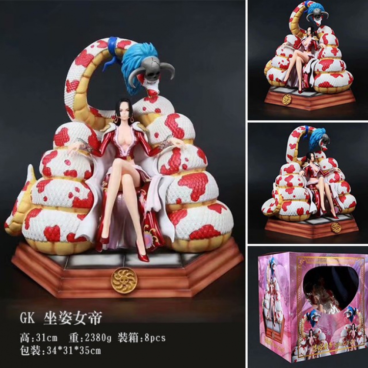 One Piece GK Boa Hancock Boxed Figure Decoration Model 31CM 2.38KG olor box size:34X31X35CM a box of 8