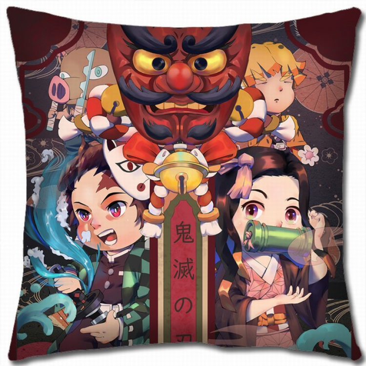 Demon Slayer Kimets Double-sided full color pillow cushion 45X45CM G4-10 NO FILLING
