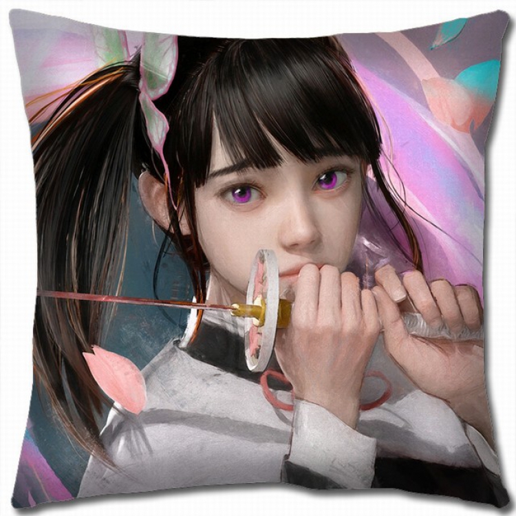 Demon Slayer Kimets Double-sided full color pillow cushion 45X45CM G4-22 NO FILLING