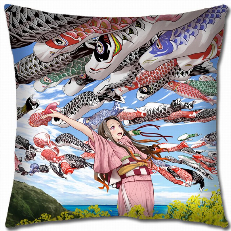 Demon Slayer Kimets Double-sided full color pillow cushion 45X45CM G4-34 NO FILLING