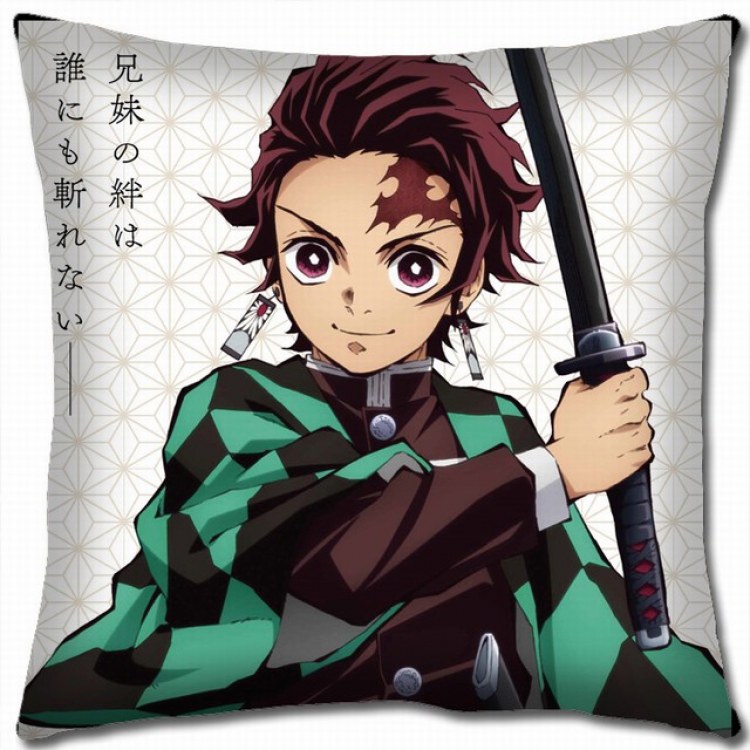 Demon Slayer Kimets Double-sided full color pillow cushion 45X45CM G4-35 NO FILLING