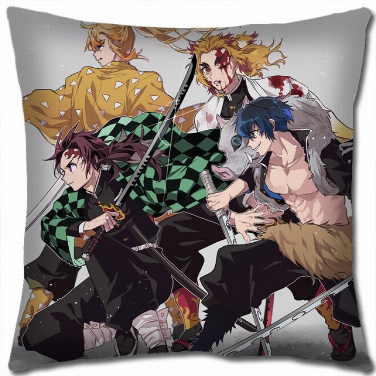 Demon Slayer Kimets Double-sided full color pillow cushion 45X45CM G4-47 NO FILLING