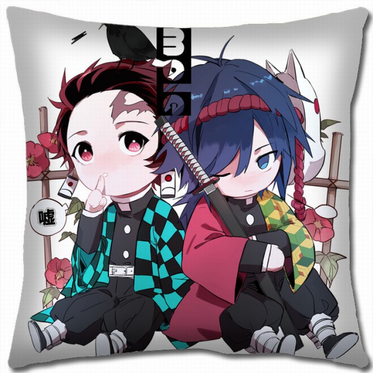 Demon Slayer Kimets Double-sided full color pillow cushion 45X45CM G4-66 NO FILLING