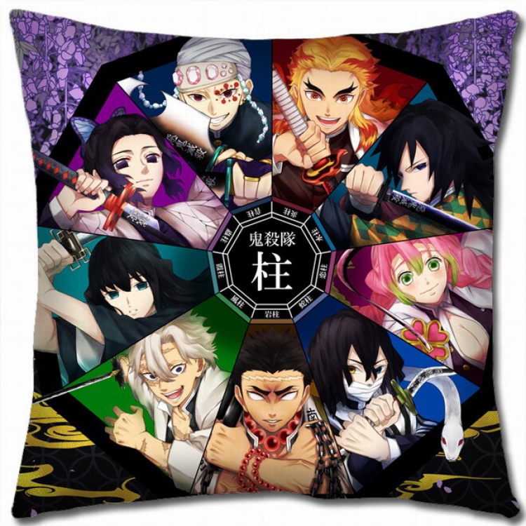 Demon Slayer Kimets Double-sided full color pillow cushion 45X45CM G4-68 NO FILLING