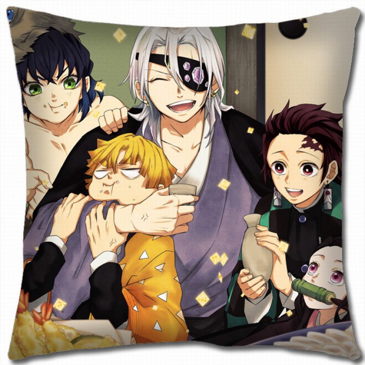 Demon Slayer Kimets Double-sided full color pillow cushion 45X45CM G4-67 NO FILLING