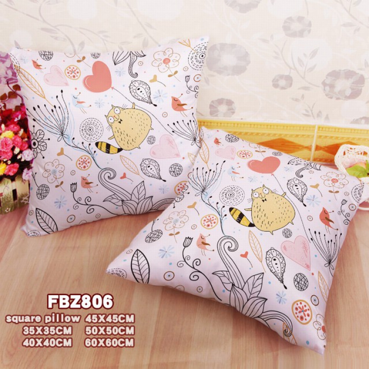 Animal Double-sided full color pillow cushion 45X45CM-FBZ806