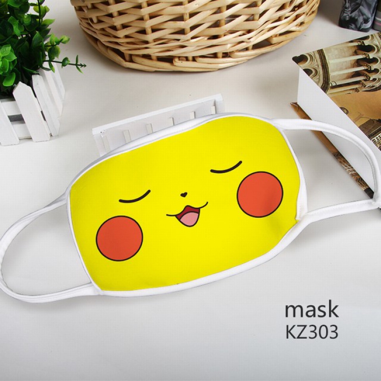 Pokemon Pikachu Color printing Space cotton Mask price for 5 pcs KZ303