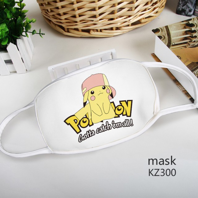 Pokemon Pikachu Color printing Space cotton Mask price for 5 pcs KZ300