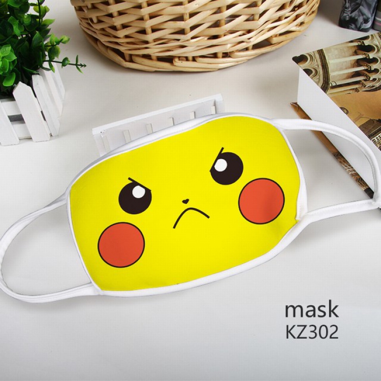 Pokemon Pikachu Color printing Space cotton Mask price for 5 pcs KZ302
