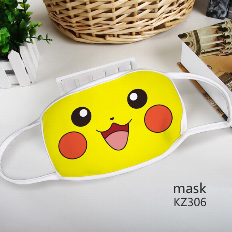 Pokemon Pikachu Color printing Space cotton Mask price for 5 pcs KZ306