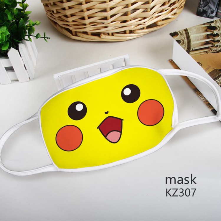 Pokemon Pikachu Color printing Space cotton Mask price for 5 pcs KZ307