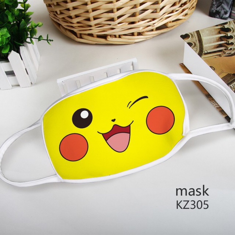 Pokemon Pikachu Color printing Space cotton Mask price for 5 pcs KZ305
