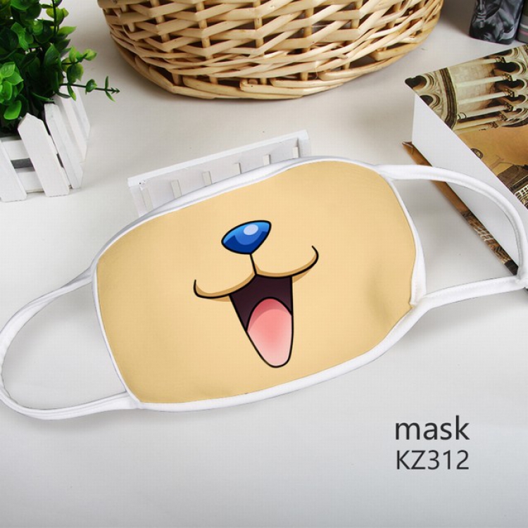 One Piece Chopper Color printing Space cotton Mask price for 5 pcs KZ312