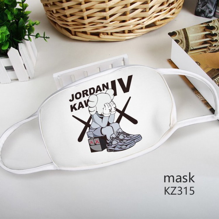 Kaws Color printing Space cotton Mask price for 5 pcs KZ315