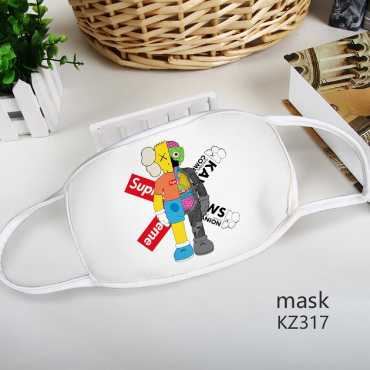 Kaws Color printing Space cotton Mask price for 5 pcs KZ317