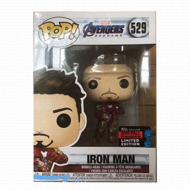 FUNKO POP529 The Avengers Tony Stark Iron Man Boxed Figure Decoration Model 10CM